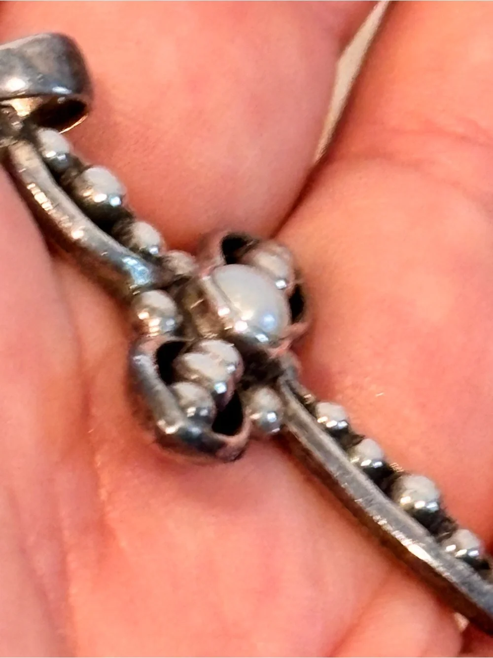 Vintage 925 Sterling Silver Designer Cross Pendant